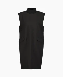 Best Co'Couture Mini Jurk Volacc Rib Turtleneck Zwart Dames Jurken