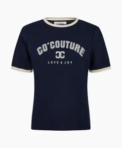 Sale Co'Couture T-Shirt Korte Mouw Edge Donker Blauw Dames T-Shirts & Tops
