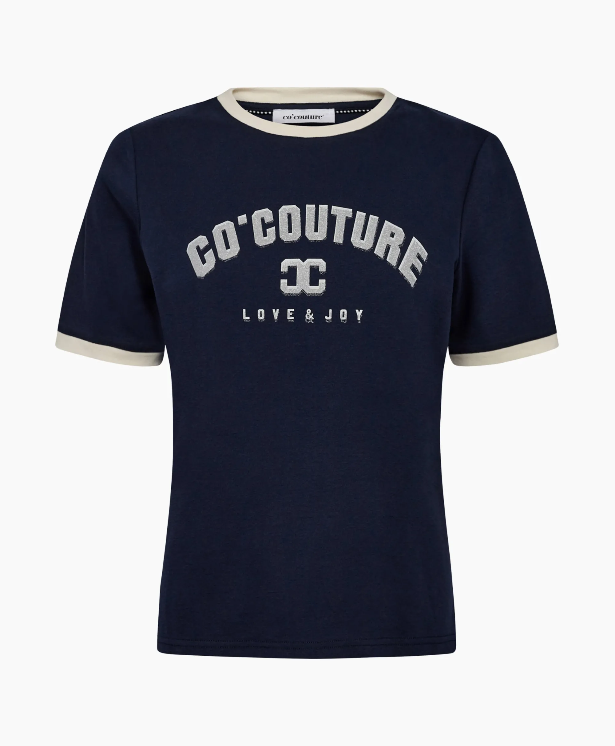 Sale Co'Couture T-Shirt Korte Mouw Edge Donker Blauw Dames T-Shirts & Tops