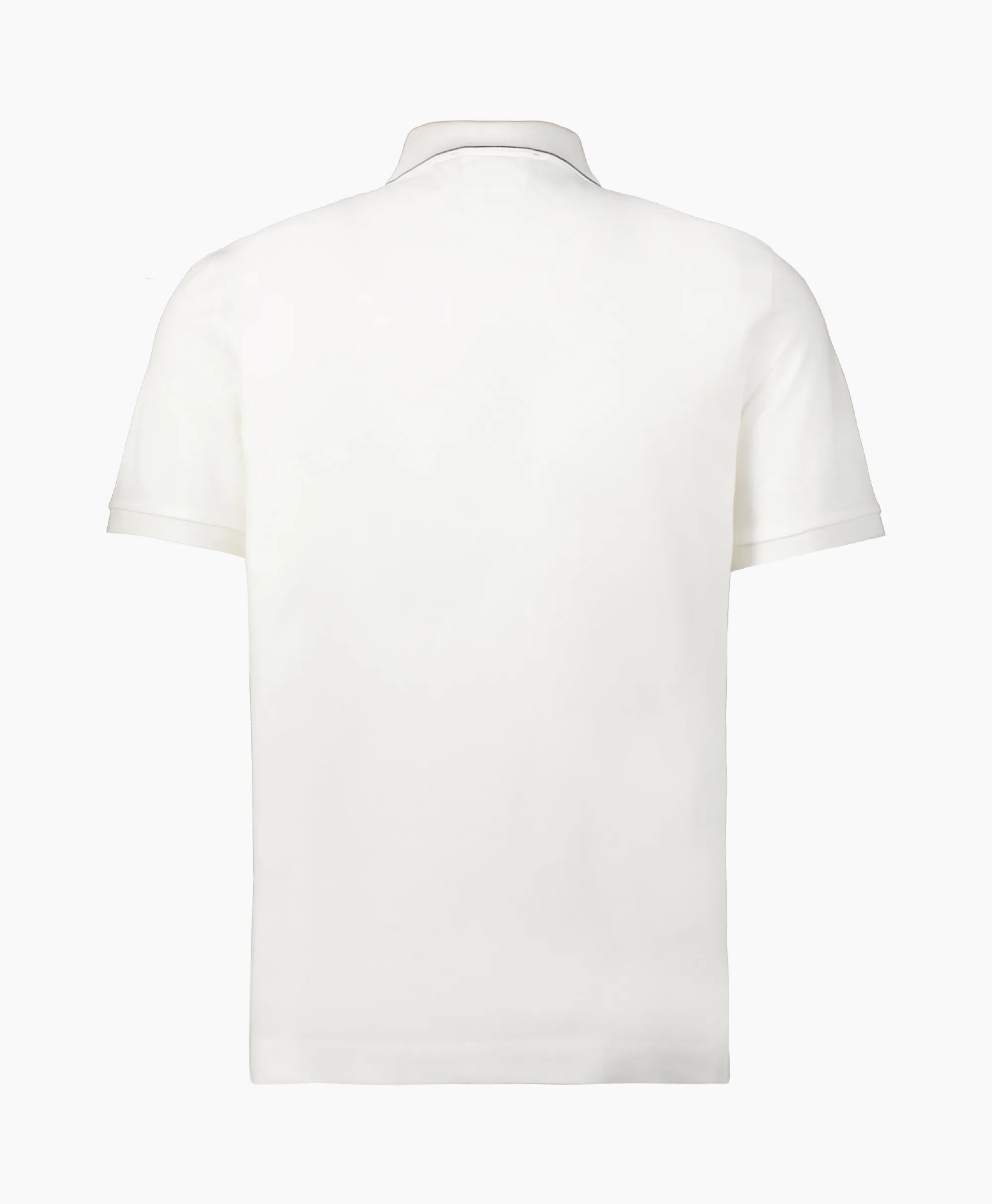 Hot Polo Stretch Piquet Striped Collar Wit Heren Polo's