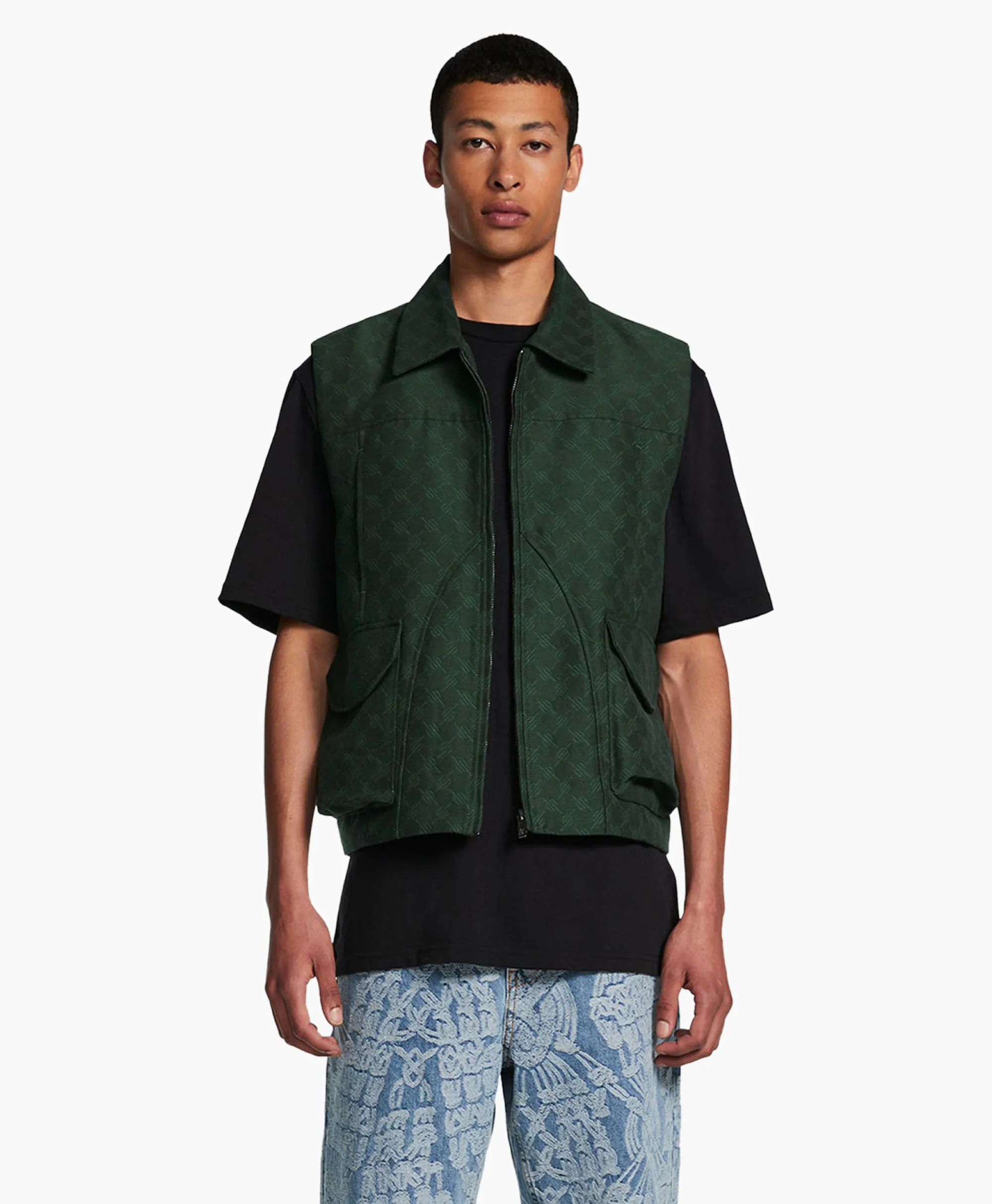 New Bodywarmer Benji Groen Heren Jassen