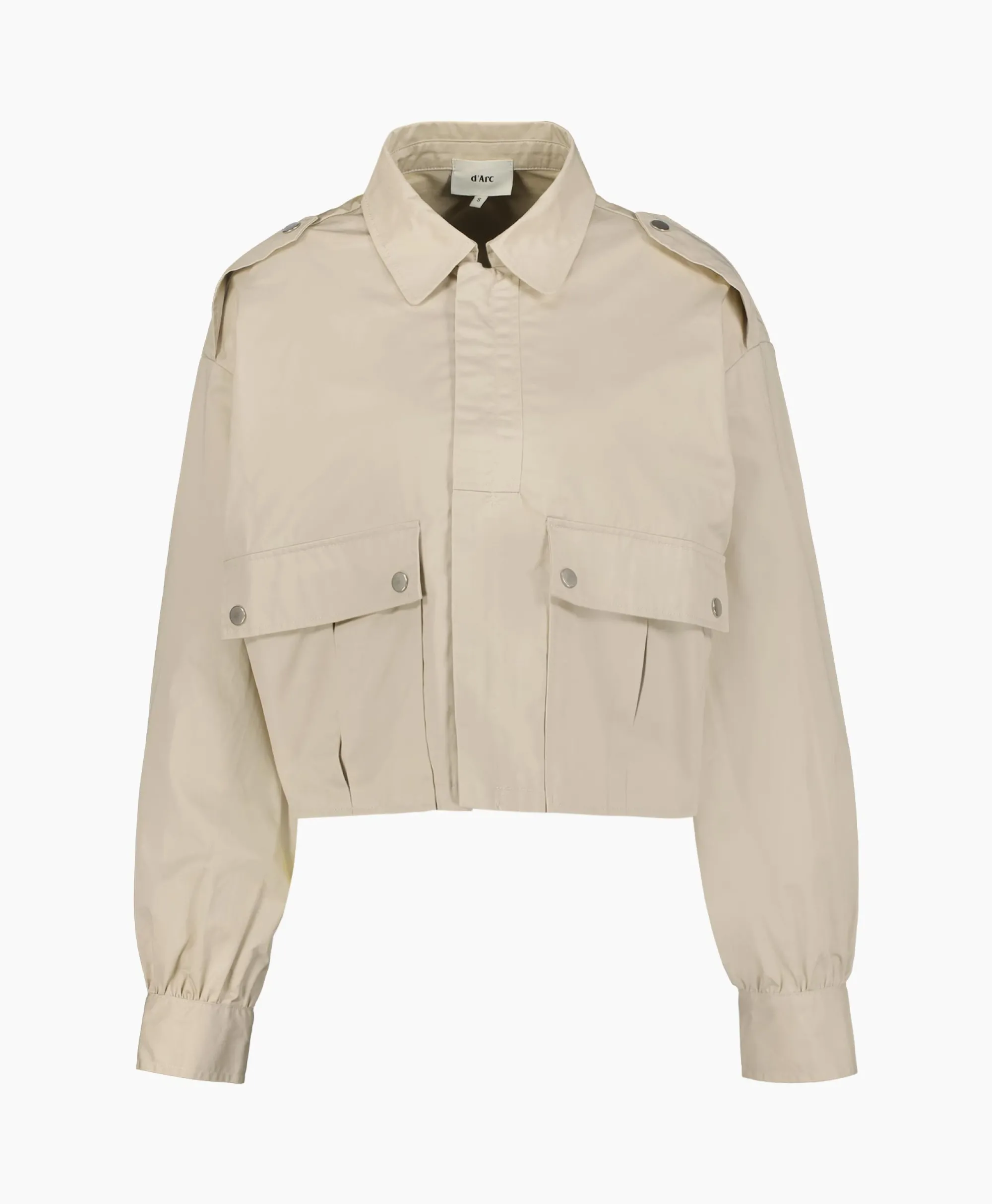 Online D'Arc Jack Busnago Beige Dames Jassen