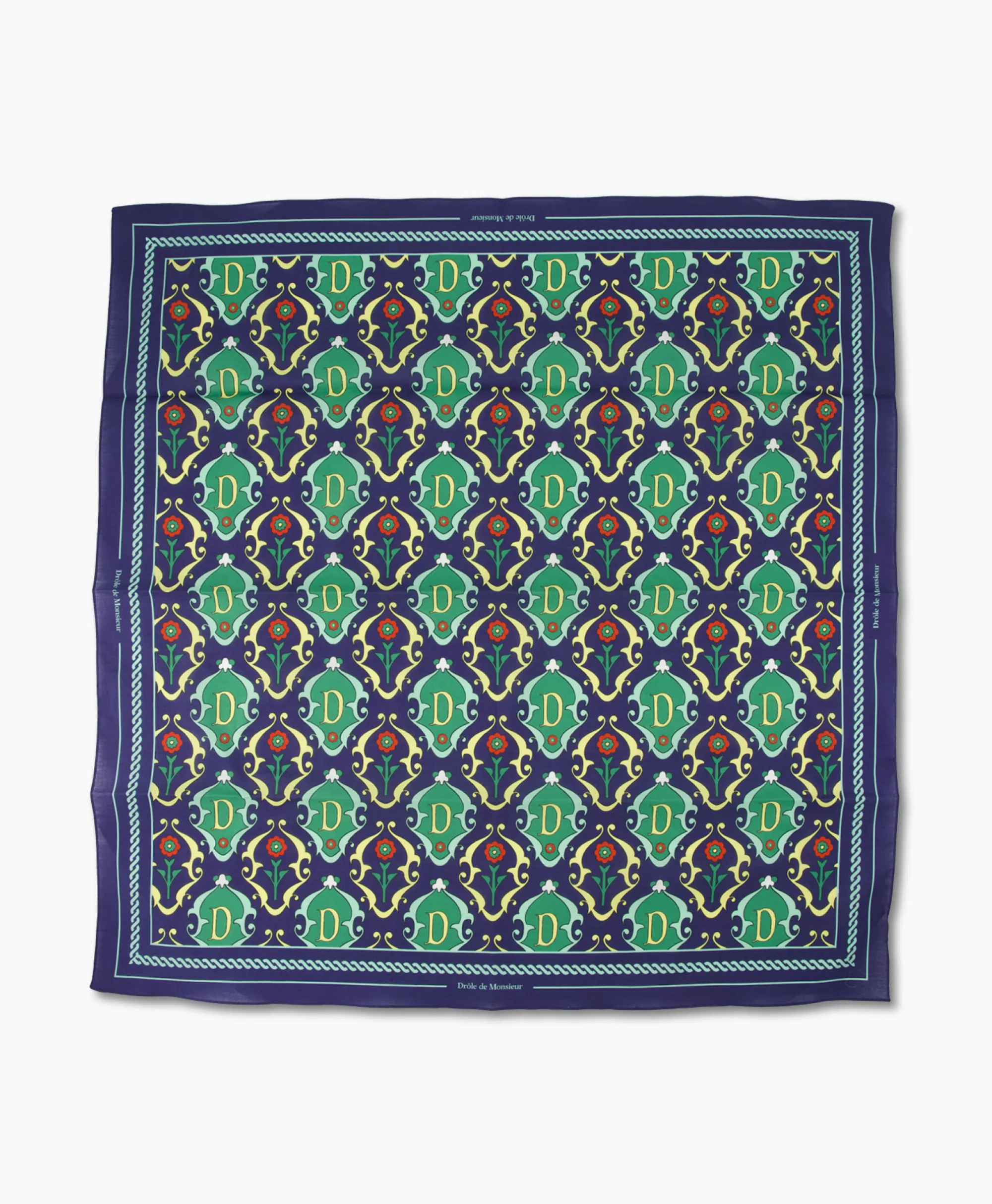 New Sjaal La Foulard Ornements Donker Blauw Heren Sjaals