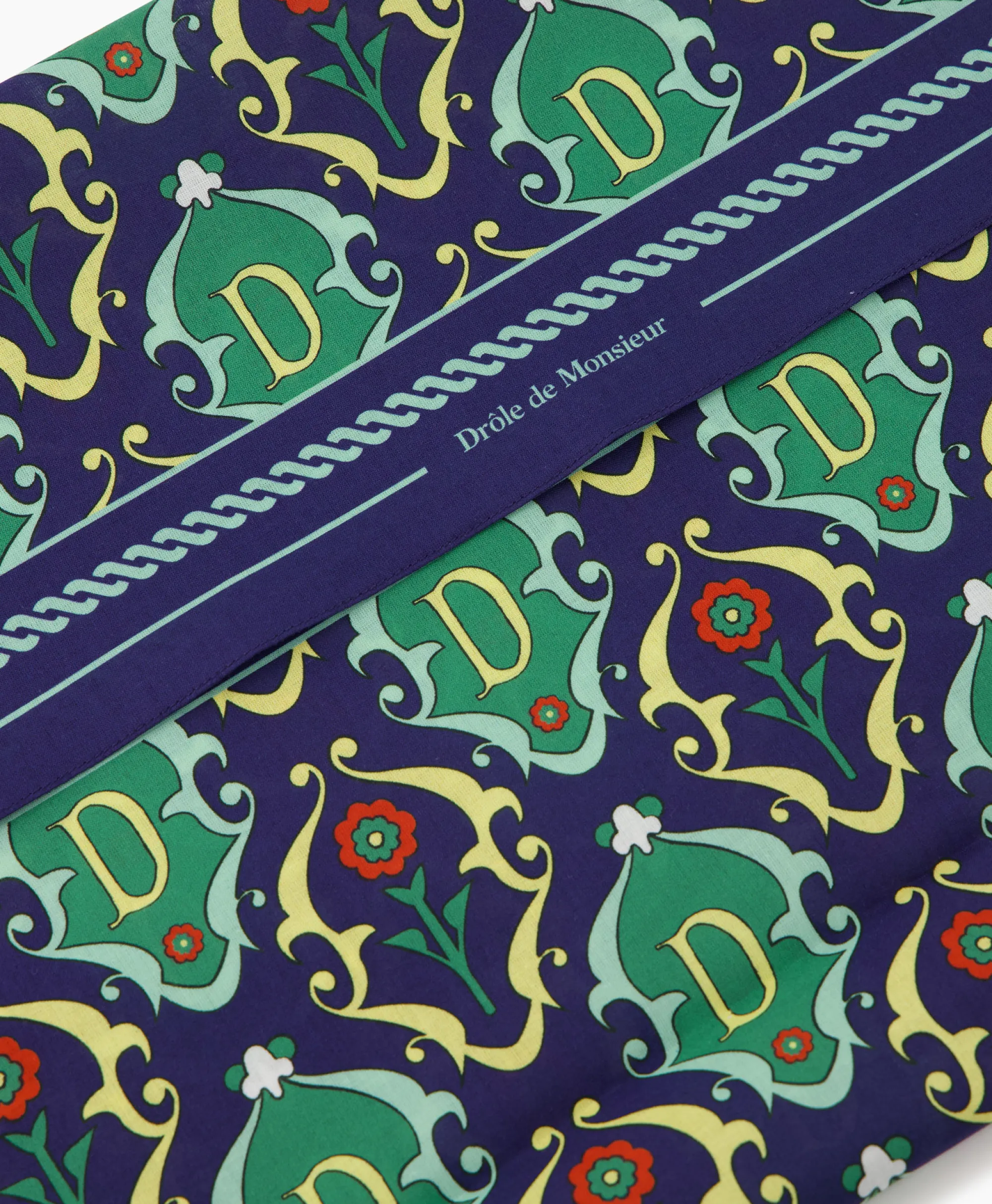 New Sjaal La Foulard Ornements Donker Blauw Heren Sjaals