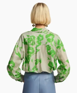 Discount Blouse Forgetmenot Groen Dames Blouses