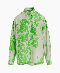 Discount Blouse Forgetmenot Groen Dames Blouses