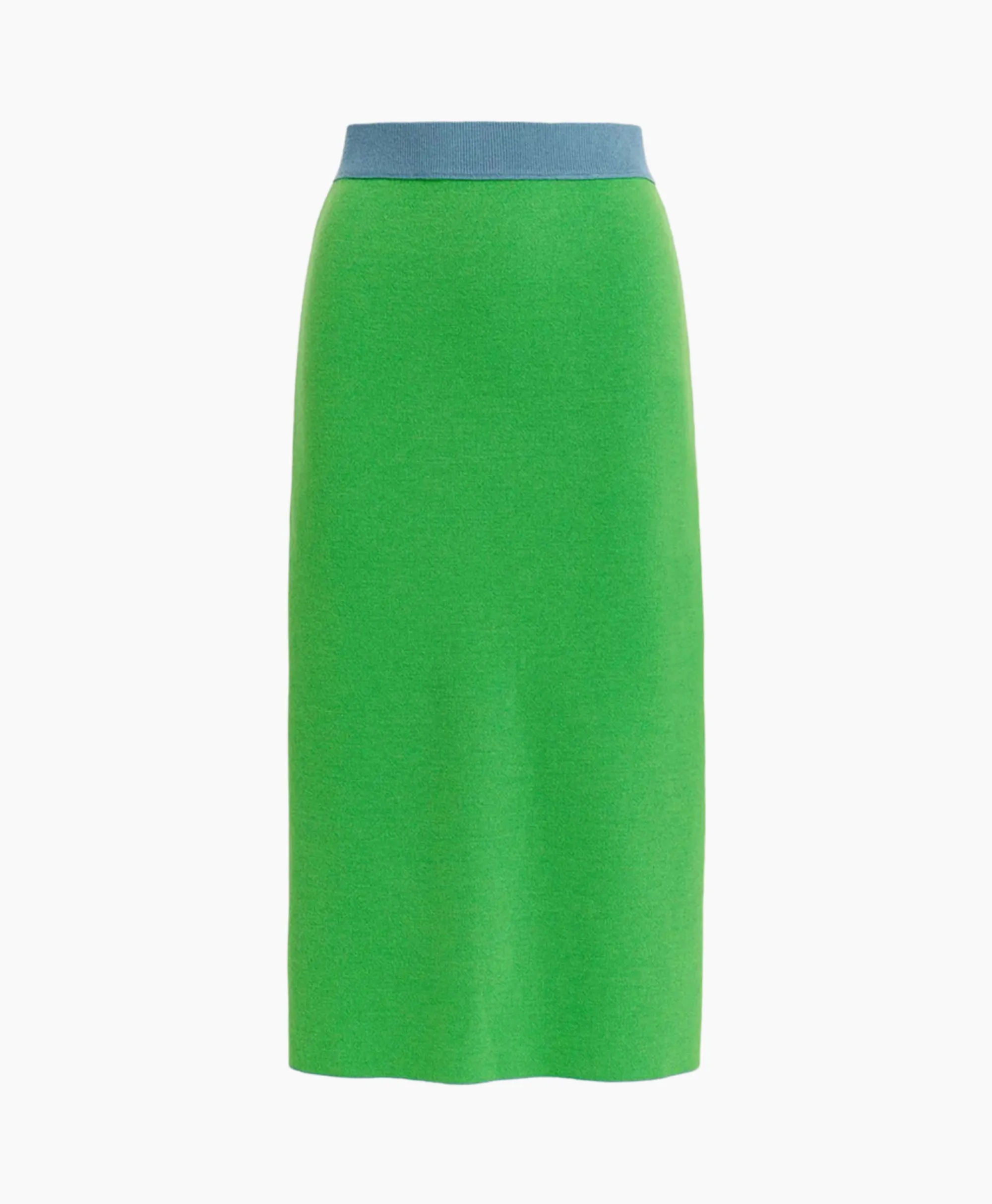 Hot Midi Rok Folder Blauw Dames Rokken