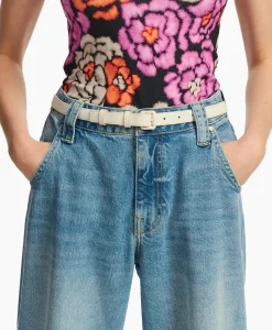 Clearance Riem Fimini Off White Dames Riemen