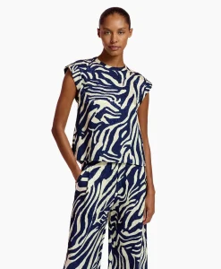 Best Top Feebee Blauw Dames T-Shirts & Tops