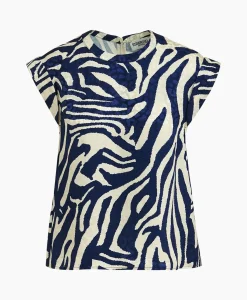 Best Top Feebee Blauw Dames T-Shirts & Tops