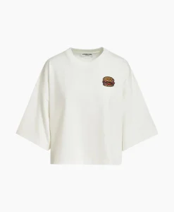 Outlet T-Shirt Korte Mouw Fuente Off White Dames T-Shirts & Tops