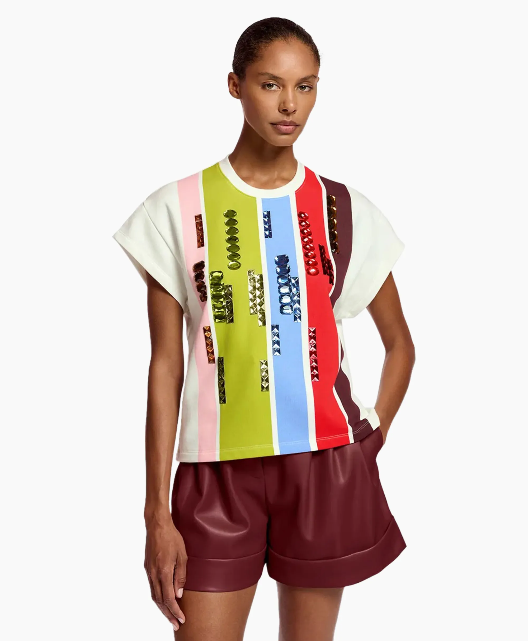 Clearance T-Shirt Korte Mouw Foam Off White Dames T-Shirts & Tops