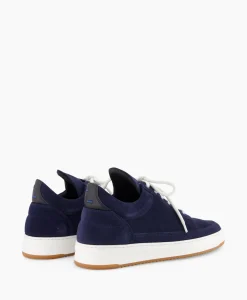 Best Sneaker Low Top Suede Donker Blauw Heren Sneakers
