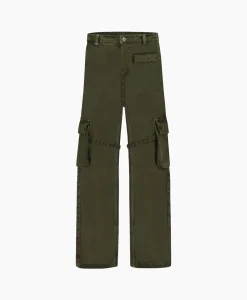 Clearance Flaneur Cargobroek Phone Pocket Groen Heren Broeken