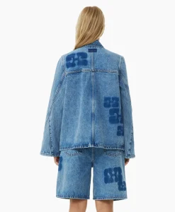 Discount Jack Patch Denim Blauw Dames Jassen