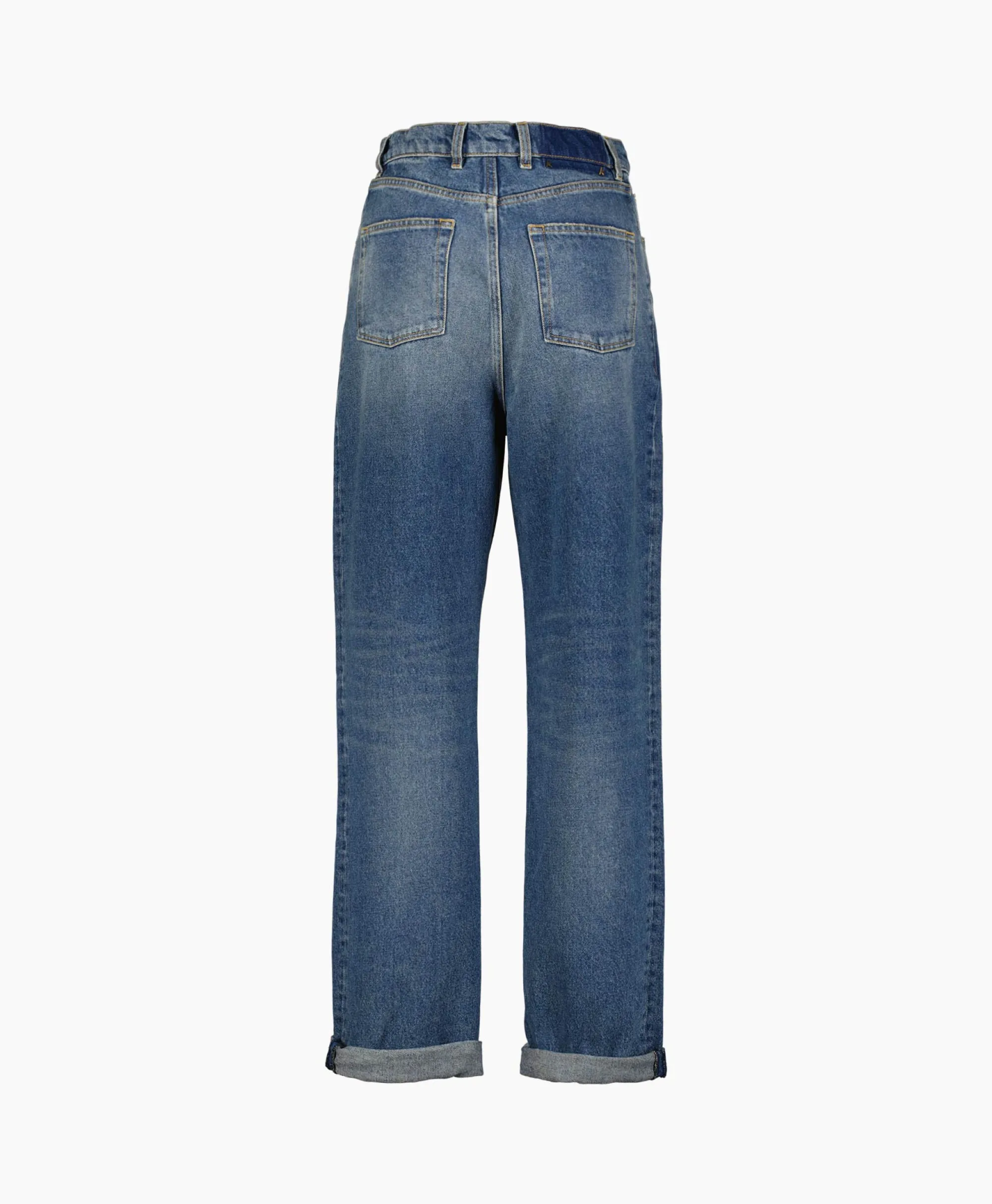 Hot Jeans Golden W's Kim Medium Stone Washed Blauw Dames Broeken