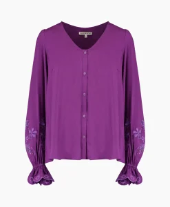Harper & Yve Harper & Yve Blouse Jamy-Ls Paars*Dames Blouses