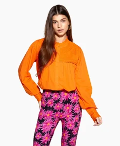 Discount Harper & Yve Blouse Yasmin-Ls Oranje Dames Blouses