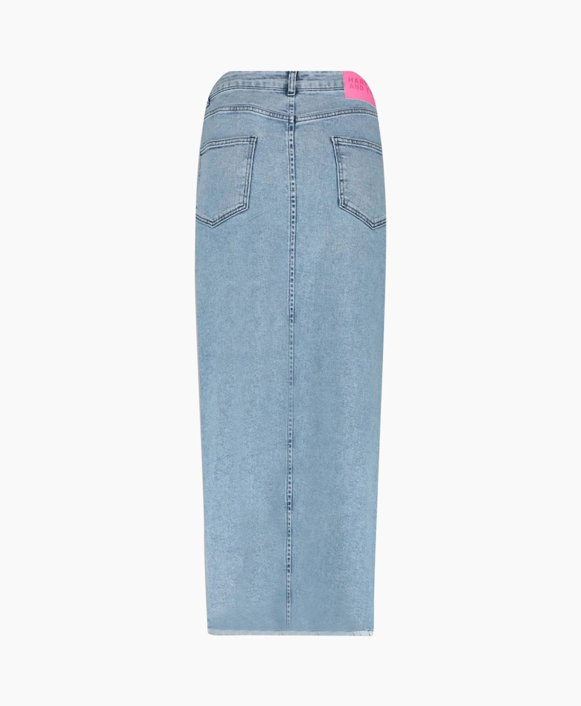 Outlet Harper & Yve Midi Rok Yve-Sk Licht Blauw Dames Rokken