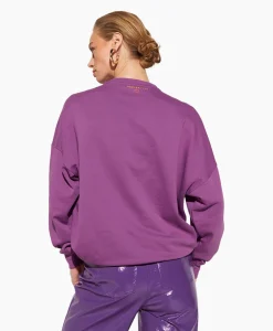 Best Harper & Yve Pullover Logo-Sw Paars Dames Truien