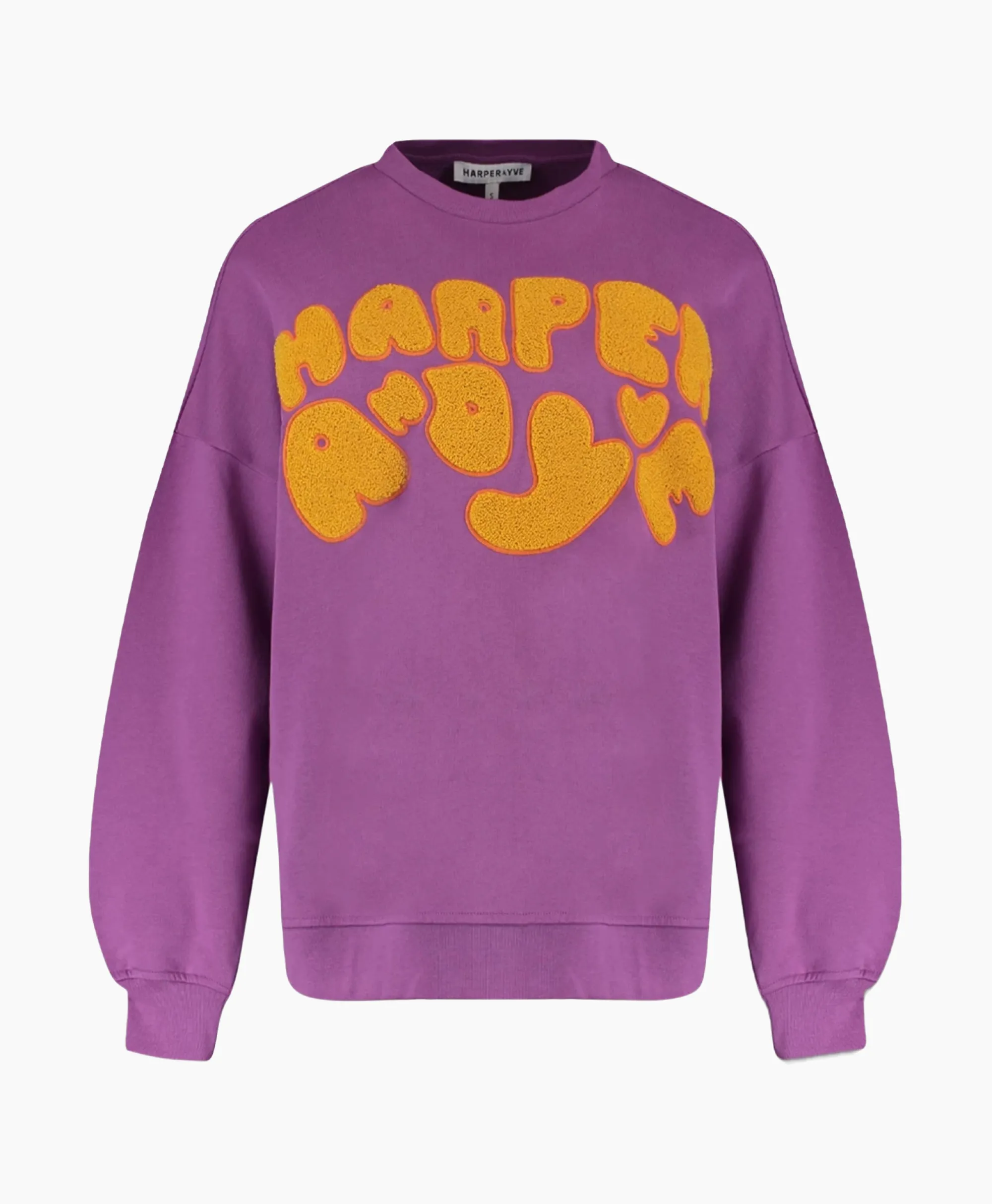 Best Harper & Yve Pullover Logo-Sw Paars Dames Truien