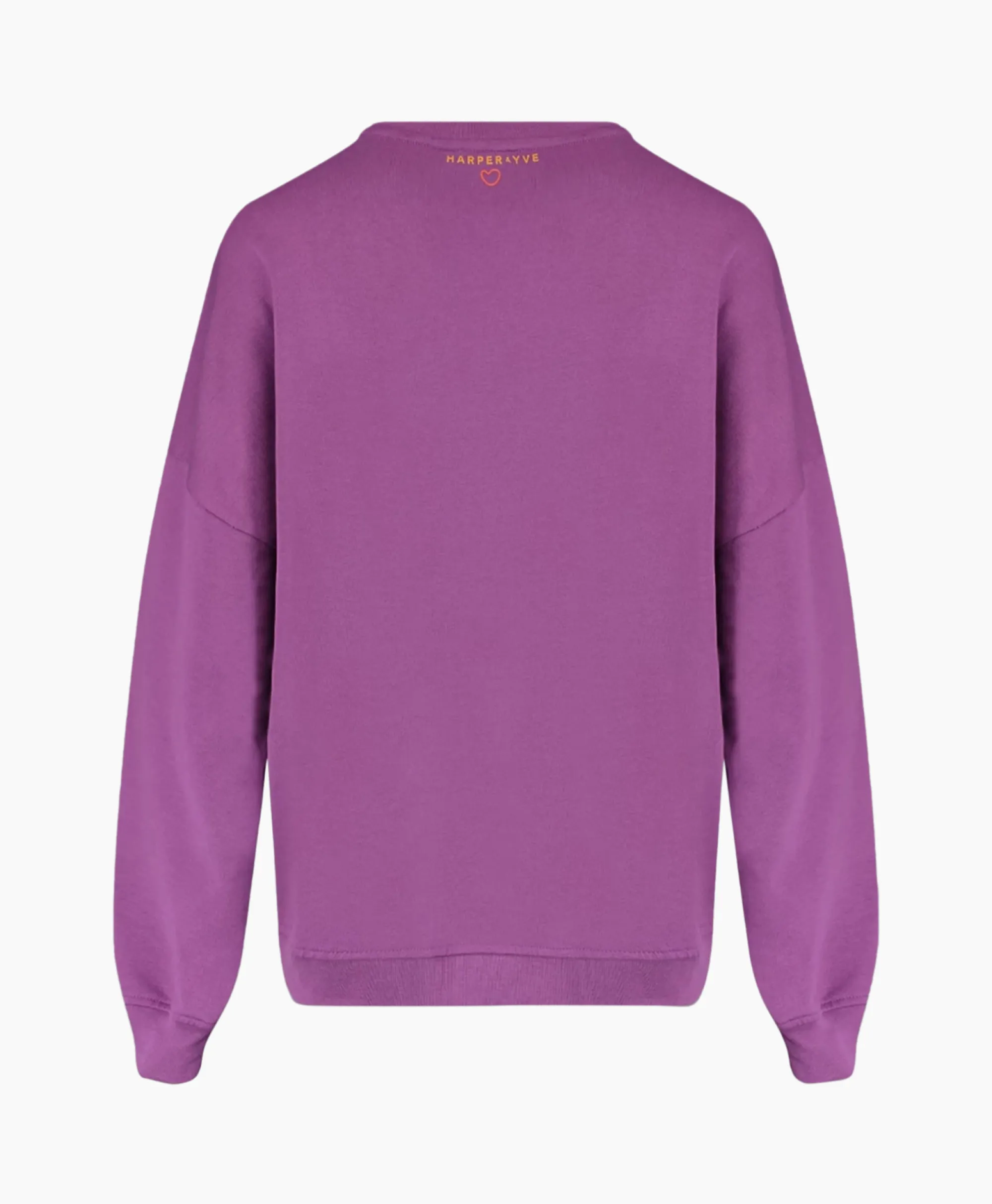 Best Harper & Yve Pullover Logo-Sw Paars Dames Truien