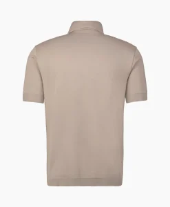 New Polo Knitted Taupe Heren Polo's