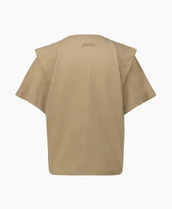 T-Shirt Korte Mouw Zelitos-Ga Khaki Dames T-Shirts & Tops