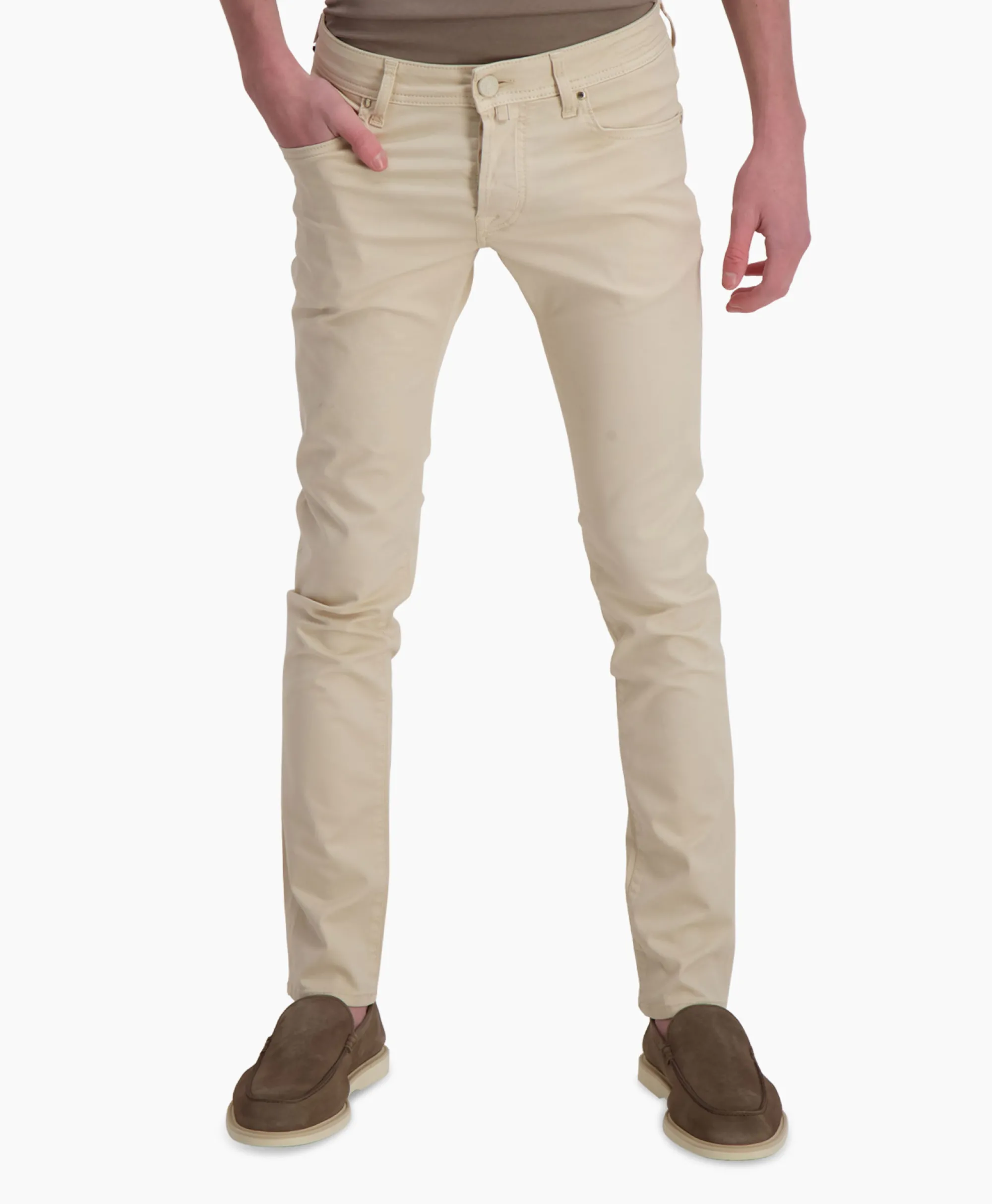 Online Jeans 5 Pkt Super Slim Fit Nick Beige Heren Broeken