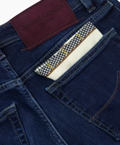 Jacob Cohen Jeans 5-Pocket Nick Slim Donker Blauw*Heren Broeken