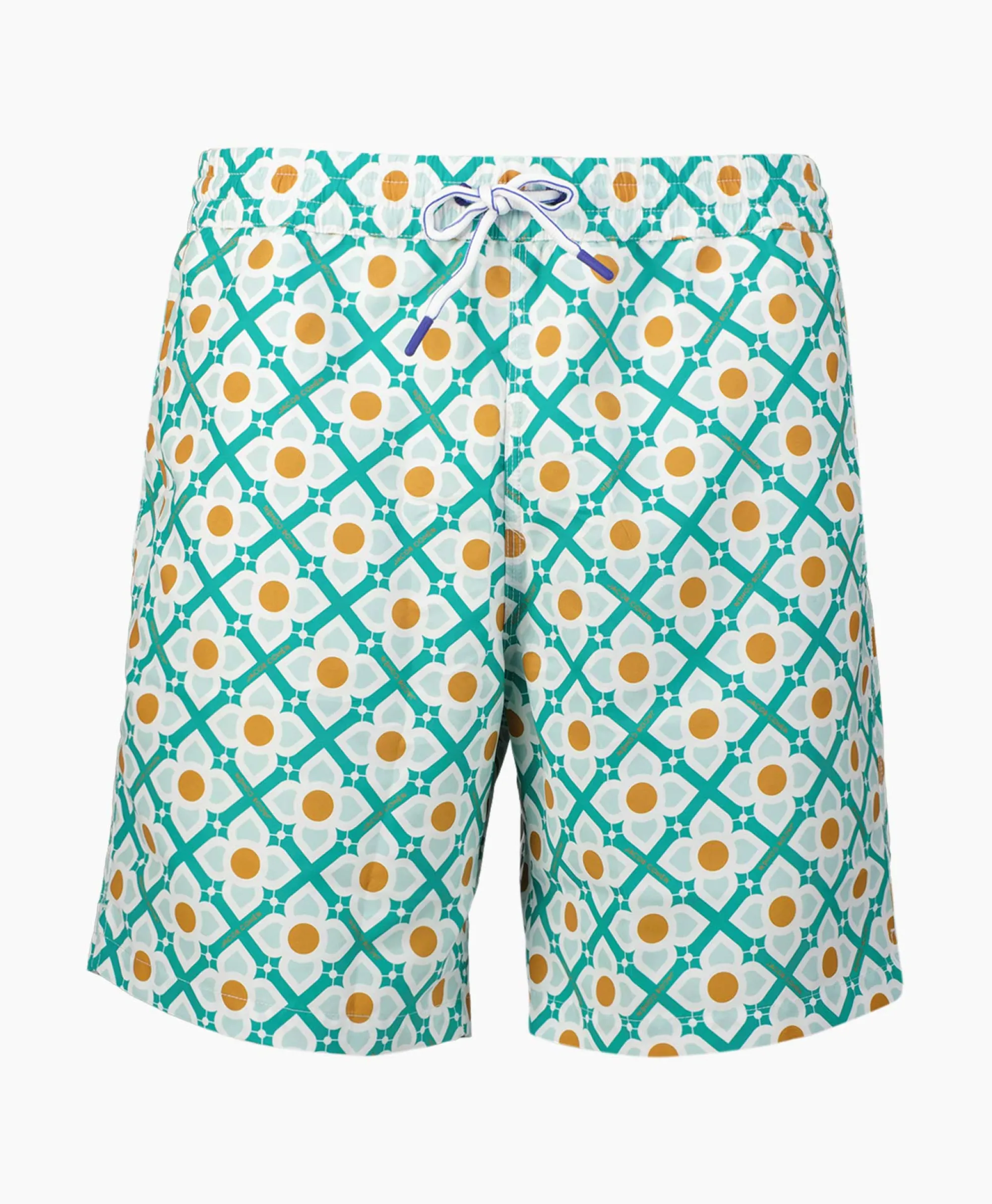 Discount Zwembroek Maiolica Print Groen Heren Zwembroeken