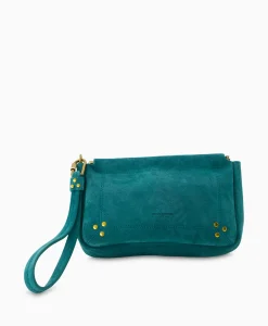 Discount Jerome Dreyfuss Clutch Clap M Groen Dames Tassen