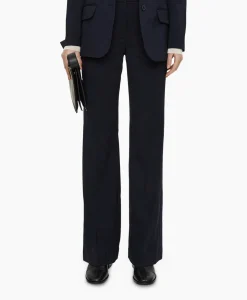 New Pantalon Morissey Tailor Wool Donker Blauw Dames Broeken