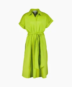 Clearance Midi Jurk Groen Dames Jurken