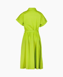 Clearance Midi Jurk Groen Dames Jurken