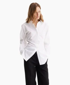 Clearance Blouse Shaped Poplin Wit Dames Blouses