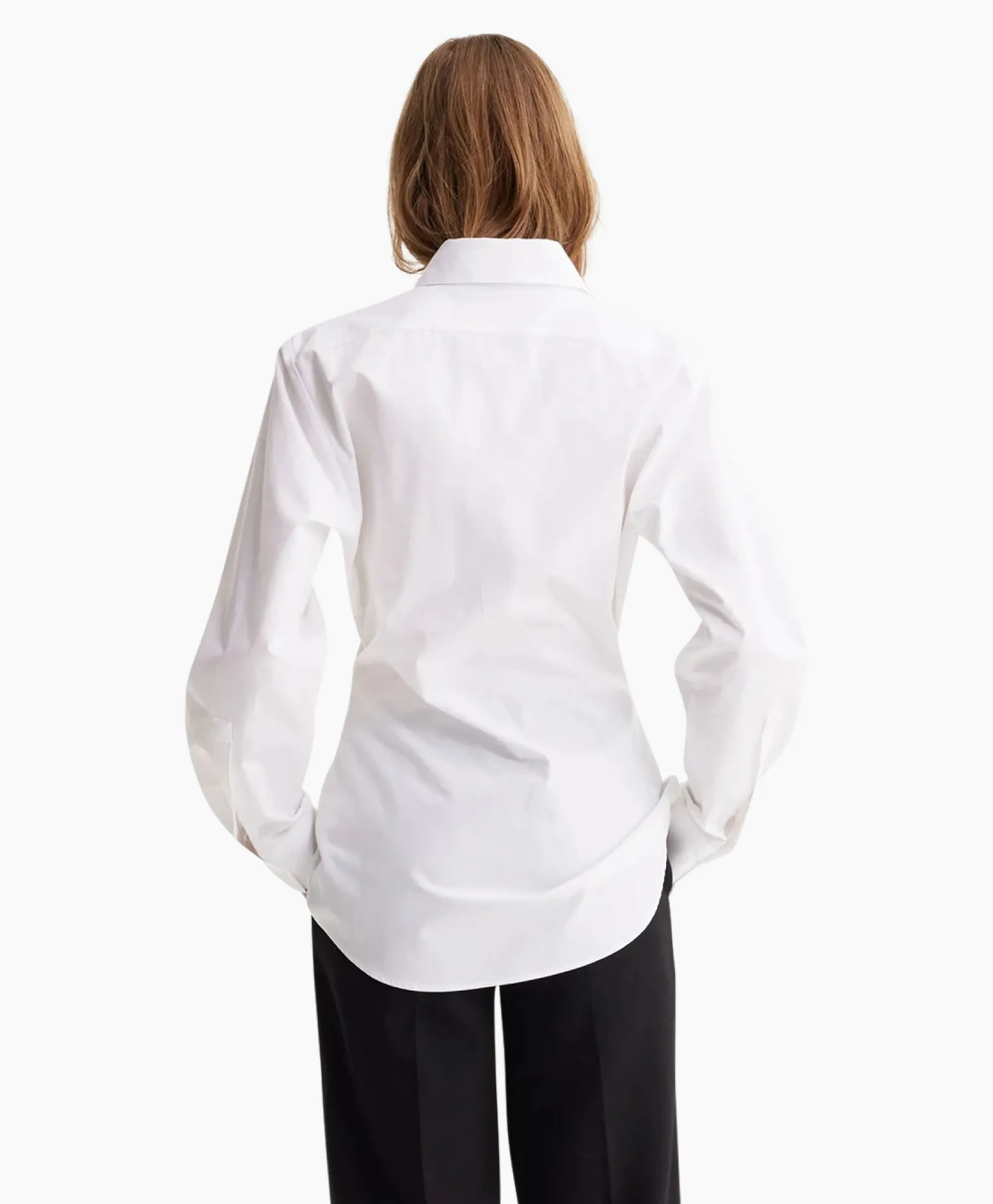 Clearance Blouse Shaped Poplin Wit Dames Blouses