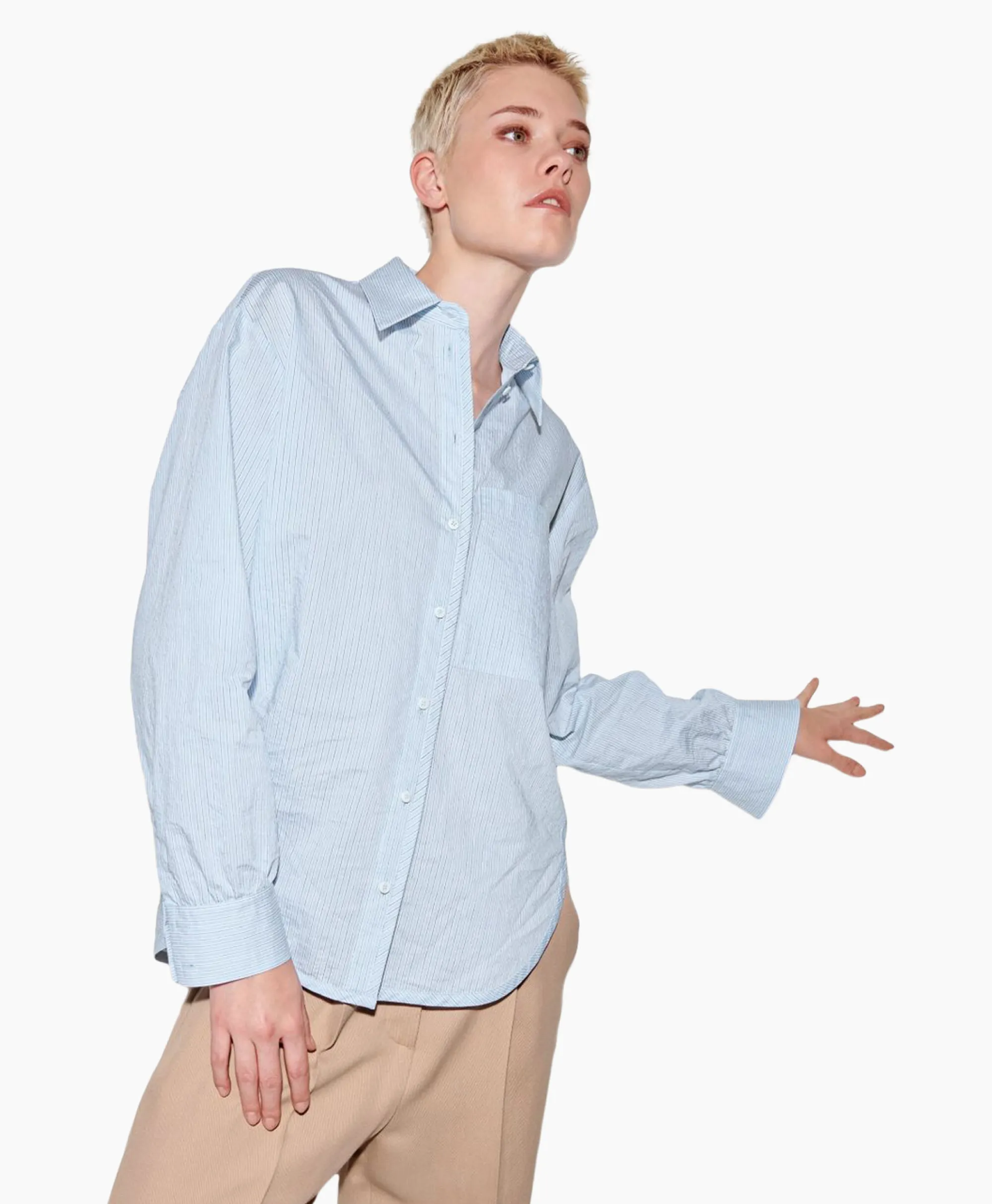 Discount Blouse 298442/3600-0 Blauw Dessin Dames Blouses