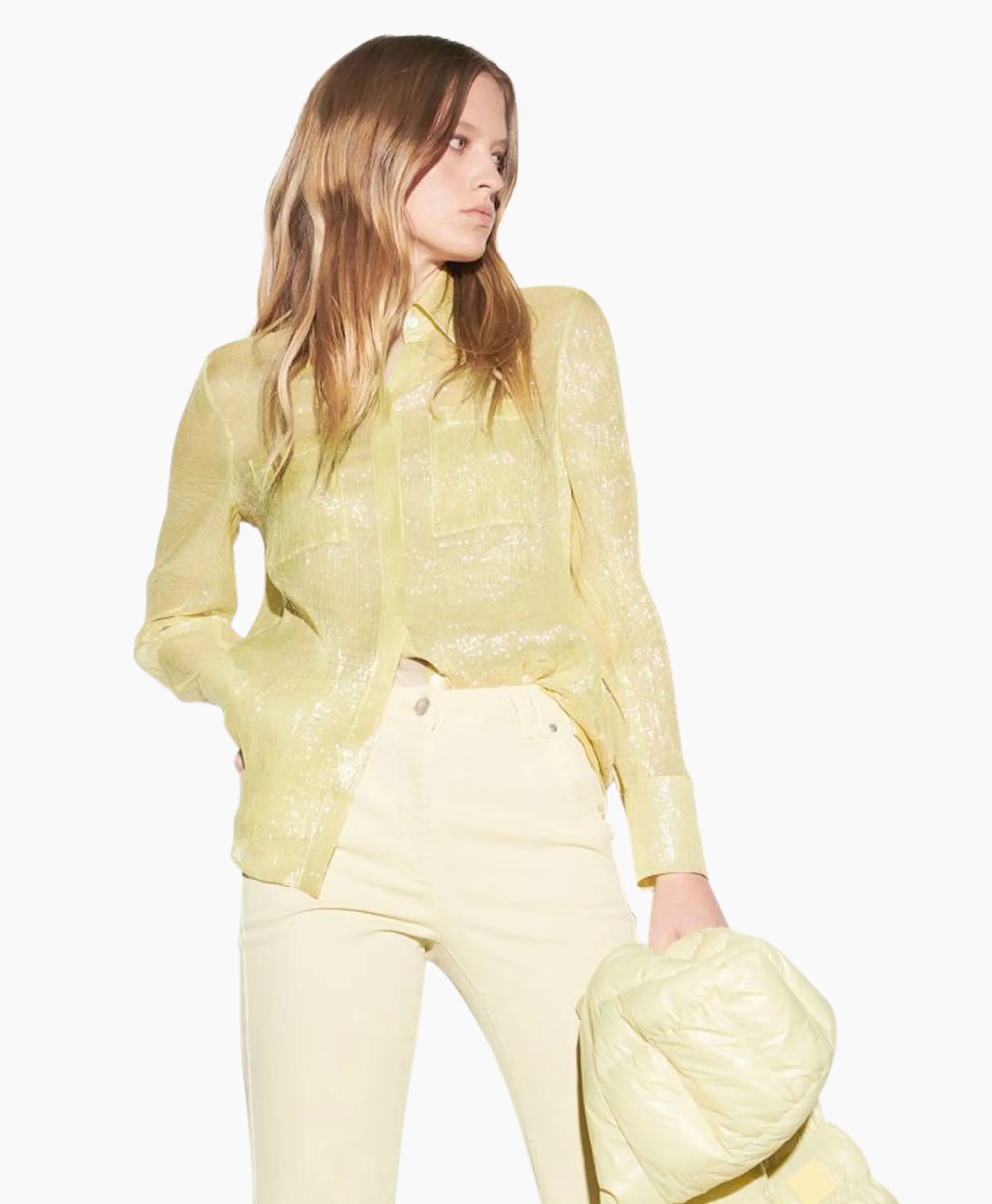 Outlet Blouse 298401/3584-0 Off White Dames Blouses