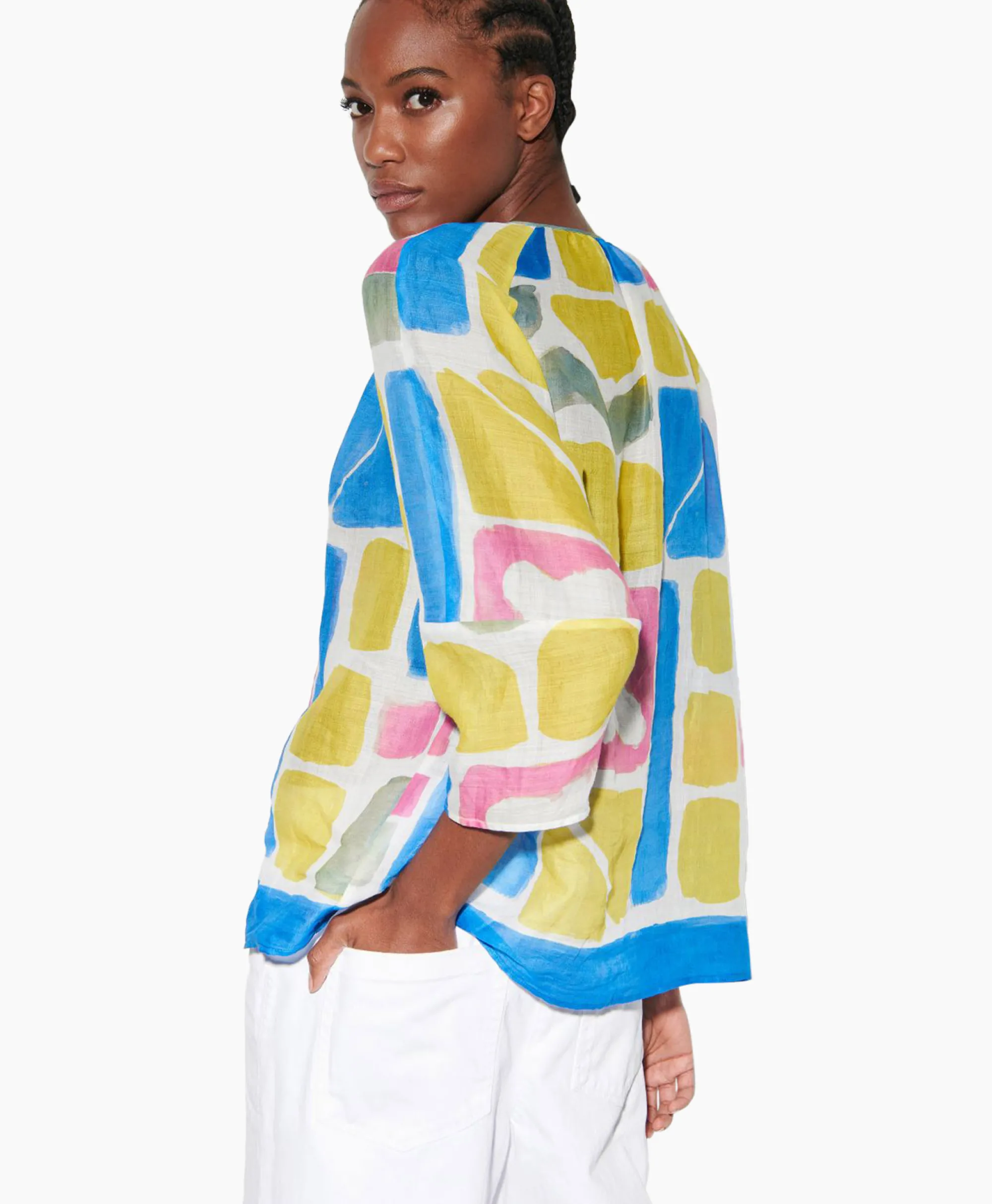 Best Blouse 298376/3625-0 Off White Dames Blouses