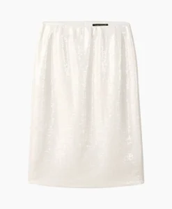 Discount Midi Rok 598230/3598-0 Wit Dames Rokken