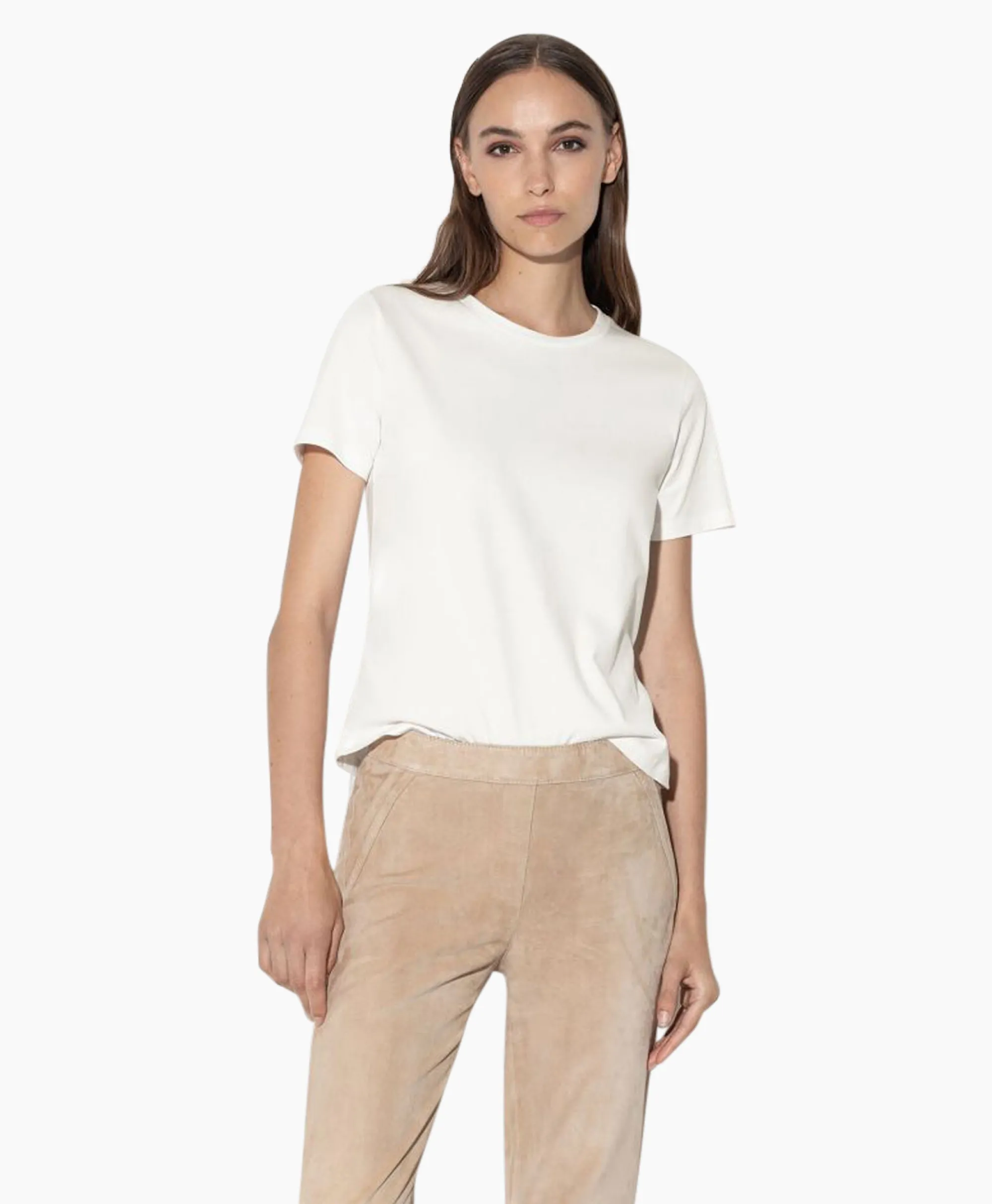 Sale T-Shirt Korte Mouw 398113/7799-0 Off White Dames T-Shirts & Tops