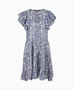 Best Marant Etoile Jurk Godrana Dress Blauw Dames Jurken