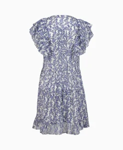 Best Marant Etoile Jurk Godrana Dress Blauw Dames Jurken