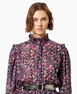 Sale Marant Etoile Maxi Jurk Galoa-Ga Blauw Dames Jurken