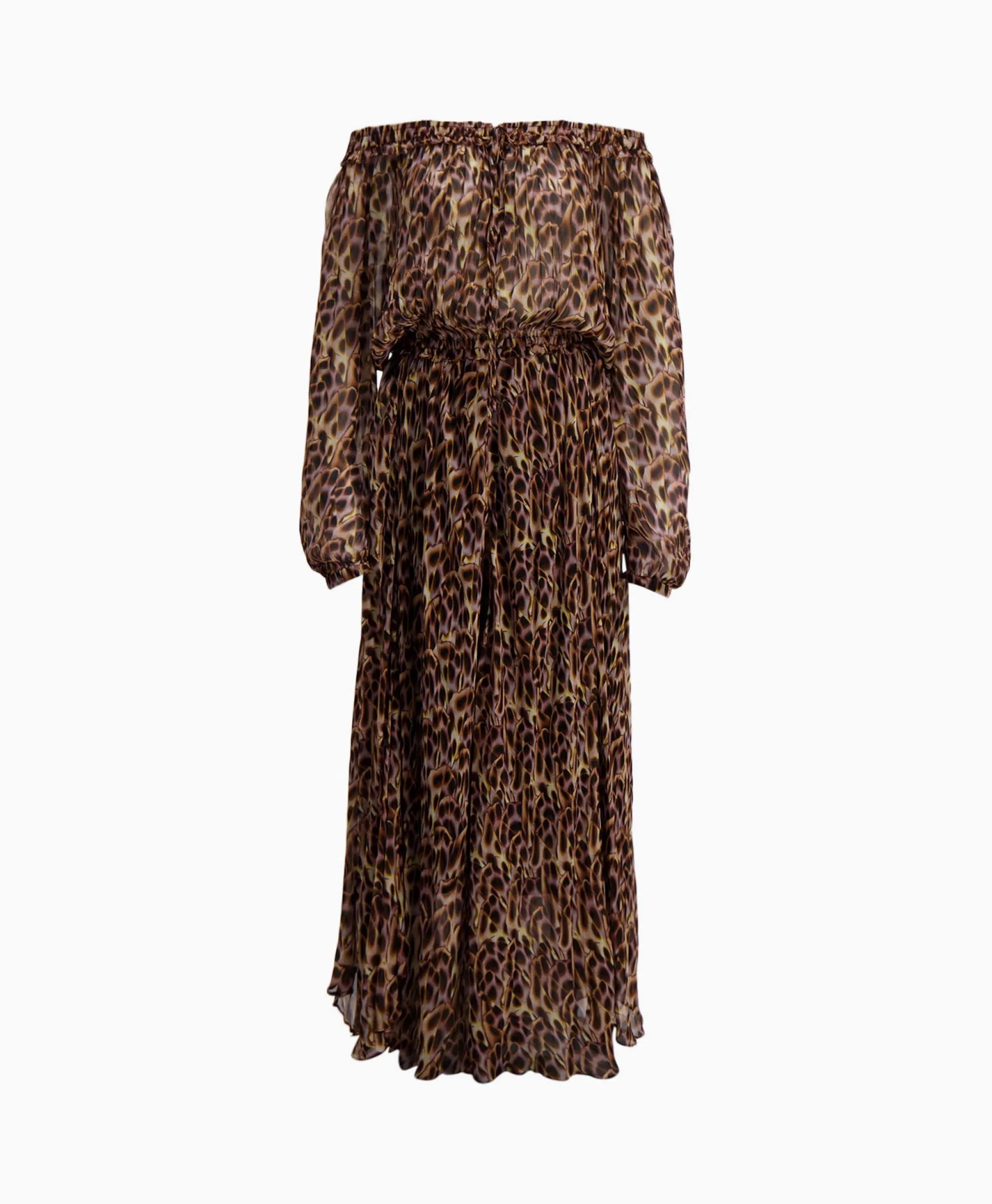 Marant Etoile Maxi Jurk Volga-Gc Oker Dames Jurken