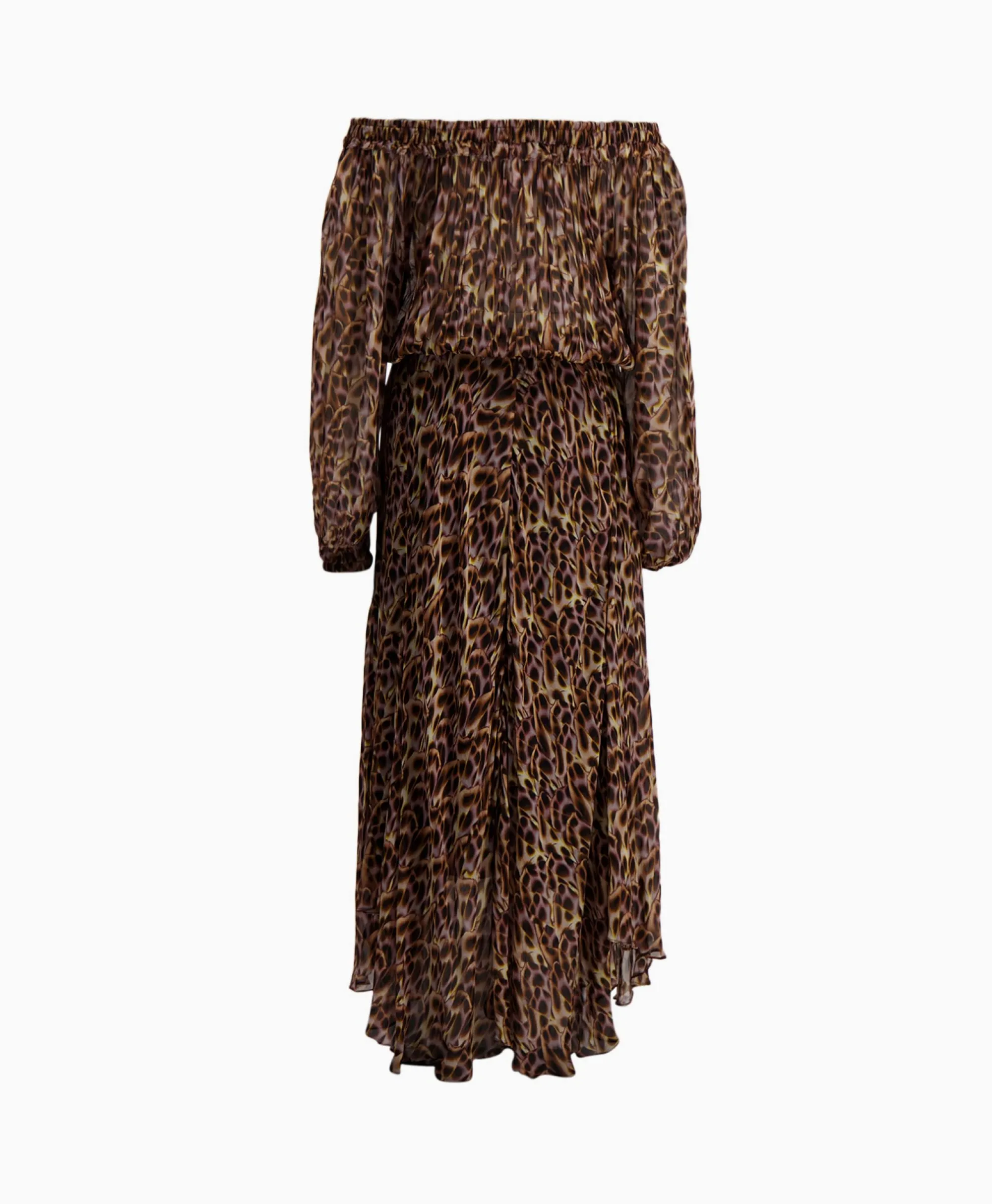 Marant Etoile Maxi Jurk Volga-Gc Oker Dames Jurken