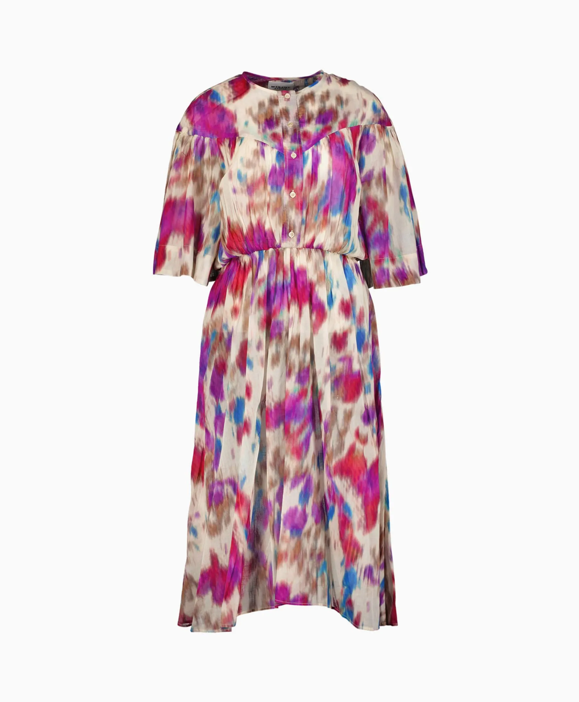 Sale Marant Etoile Midi Jurk Maggy-Gb Beige Dames Jurken