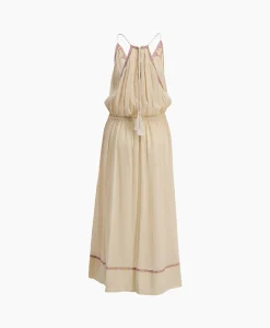 Clearance Marant Etoile Midi Jurk Siana-Ge Beige Dames Jurken