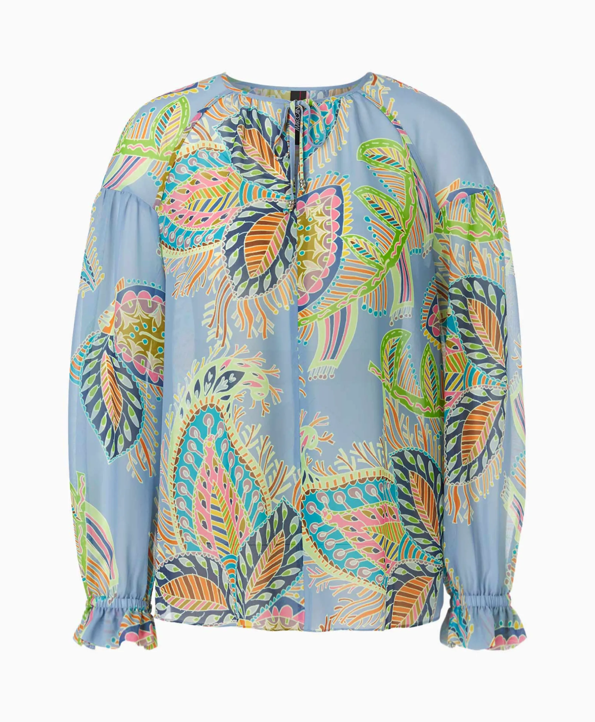 Hot Blouse Wc 51.33 W74 Licht Blauw Dames Blouses